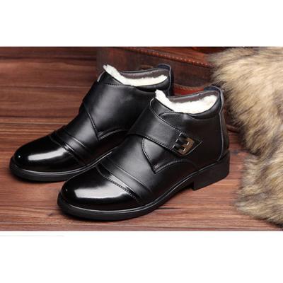 2025 Winter Shoes Men Chelsea Boots Fashion Brand Mens Ankle Boots Warm Plush Flat Non-slip Male Footwear Black Brown