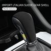 1PC Shift Knob Cover for Mazda 3 Axela CX-30 2020 Accessories Car Gear Cover Shift Knob Lever Shifter Suede Protective Sticker