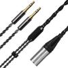 Linkidea Upgrade 6N Audio Cable for HIFIMAN Edition and DENONs XLR to Dual Male Replacement Headphone Cord XS, SUNDARA, Arya, HE400SE, Ananda,