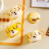 Cartoon Super Süße Kleine Tiger Tasse Tiger Jahr Keramik Wasserbecher mit Deckel und Löffel Zuhause Büro Frühstück Kaffeetasse