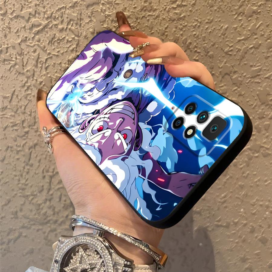 Black Soft Phone Cover Case for Xiaomi Redmi A4 9 A1 A2 Plus 13C 10 K40 K80 Pro A3 12C 14C A5 One Piece Anime Luffy