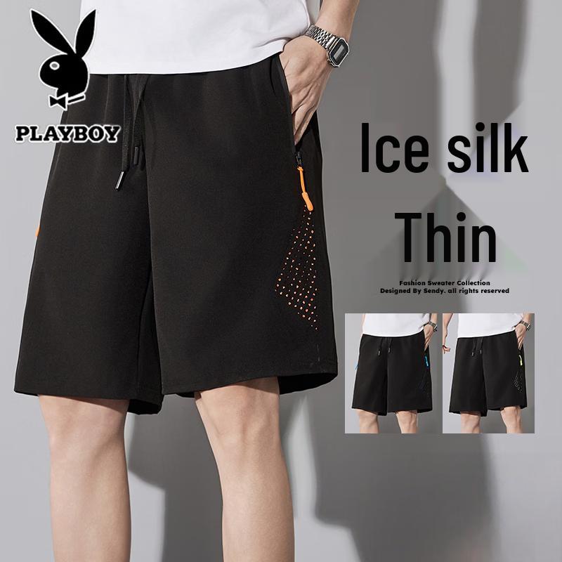 Playboy Men s Ice Silk Sports Shorts L