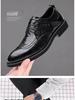 Herrenschuhe aus atmungsaktivem Leder im koreanischen Stil: Business, Casual, Formal, Hochzeit Weiche Sohlen
