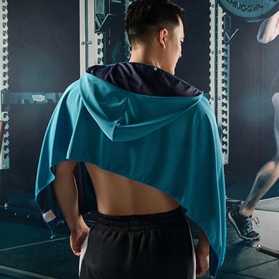 Sportlicher Kältegefühl-Sonnenschutz Kapuzen-Umhang Handtuch