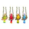 Bird Decor Realistic Funny Tropical Parrot Ornament Decorative Bird Art Collectible Figurines for Outdoor Patio Porch Garden