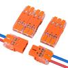 1/2/4Pcs 2/3/4 In And 2/3/4 Out Cmk 64 Quick Lever Wire Connectors For Compact Plug Male Female Terminals Universal Blocks