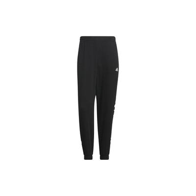 Graphic Waist Jogger Pants Unisex Bottoms Black IS5149