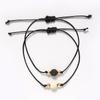 Neues Charm-Armband für Freundschaftspaare, 2 Stück/Set, Vulkanstein-Armband, Perlenarmbänder, Frauen, Mann, glücklicher Wunschschmuck