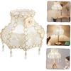 Renaissance Style Lampshade Tassels Vintage European Design Drum Lampshade Easy Install for Desk