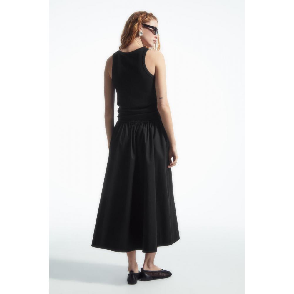 COS Fusta midi cu talie elastică Japonia