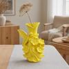 jijijing 3D Printed Fairy Garden Sculpture Vase, Fantasy Flower Pot with Statue, Dual-Use Holder for Desktop Entryway & Creative Gift