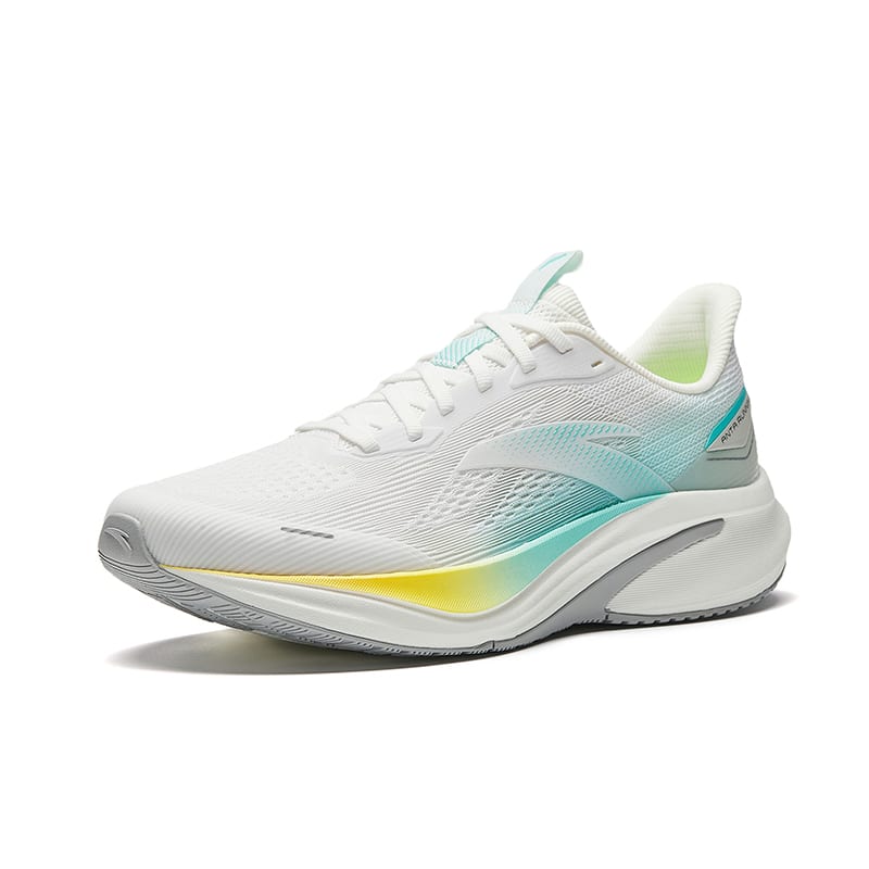 Anta Hydrogen Run 8 Cushioning Abrasion Resistant Low Top Casual Running Shoes Men's White Aqua Blue 112625541-3