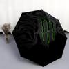 Monster Energy pattern, automatic folding umbrella, portable and foldable design, 8 ribs, a Christmas or birthday gift.