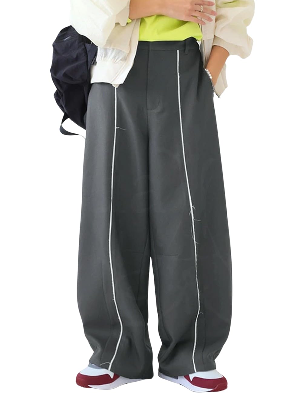 

antiqua Curve Size Dark Women s Pants, Long, 16, Gray, EP-00193