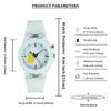 Watch Women Fashion Silicone Candy Color Luminescent Student Watches Girls Quartz Clock Cute Little Fresh Wristwatch