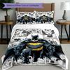 3pcs Duvet Cover Set (1*Duvet Cover + 2*Pillowcase, Without Core),Batman Print Bedding Set, Bedroom Decor, All‑Season, Birthday Gift