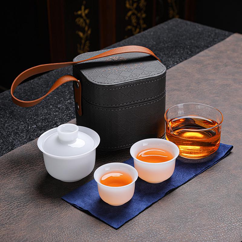 Corporate Event Gift: Ceramic Tea Set Souvenir for Clients and Employees