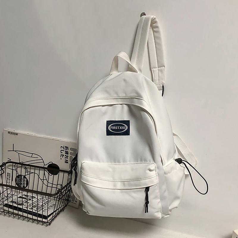 

Уличный тренд мужской и женский рюкзак простой повседневный рюкзак корейская версия многофункциональная школьная сумка белый
