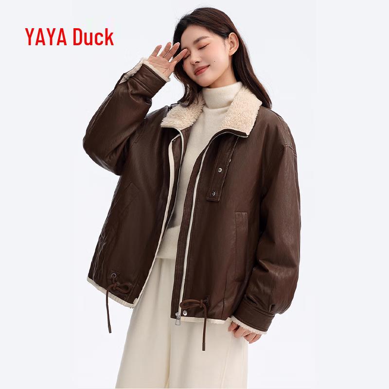 Yaya Women's Lightweight Stand-up Collar Duck Down Jacket