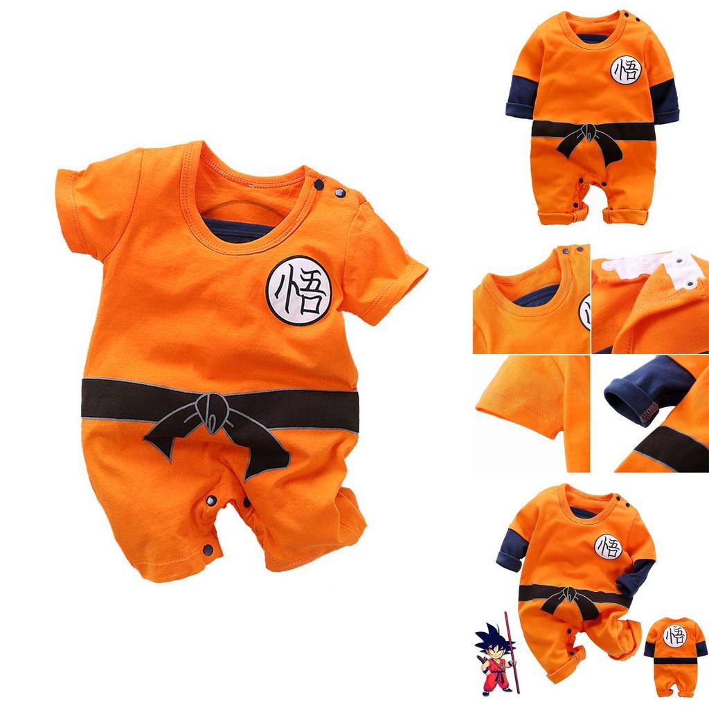 Adorabile Tutina Body Cosplay Dragon Ball Z per Neonati Maschietti per Halloween