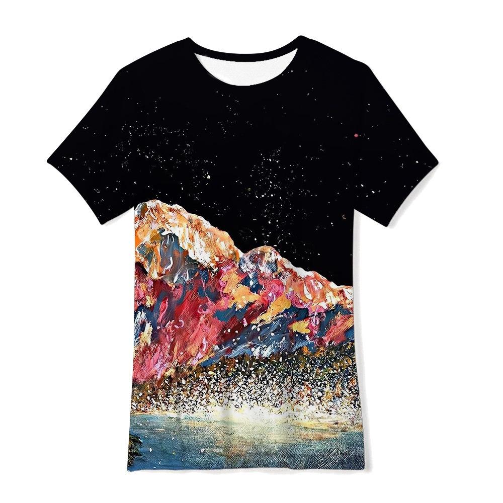 

Детская милая мультяшная 3D футболка с цифровой печатью, модная повседневная футболка с круглым вырезом и короткими рукавами для девочки 170