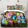 3D Print My Game Singing Monsters Printed Bed Set Duvet Cover Pillowcase Bedding Set Bed Linen Sheet Quilt Cover Queen King Size