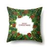 Christmas-Themed Patterns Throw Pillow Cover With Short Plush Print For Living Room Sofa Decoration Cushion Cover Pillow Covers