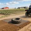 Drag Harrow, 1.8x0.9 M, High-Efficiency Chain Harrow Rake, ATVs UTVs Tractors Attachments, Durable Galvanized Steel Mesh Drag Mat with Towing Chain,