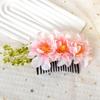 Multicolor Bridal Hairpin Simulated Flower Thai Hair Comb Elegant Flower Hair Comb  Thailand