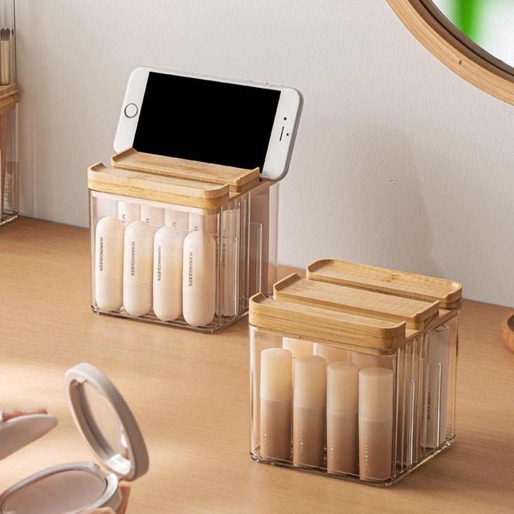 Dust-proof Makeup Brush Holder Large Capacity Lipstick Storage Bucket  Bedroom Decoration