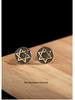 S925 Sterling Silver Vintage Six-Pointed Star Stud Earrings - Unisex, Simple & Versatile