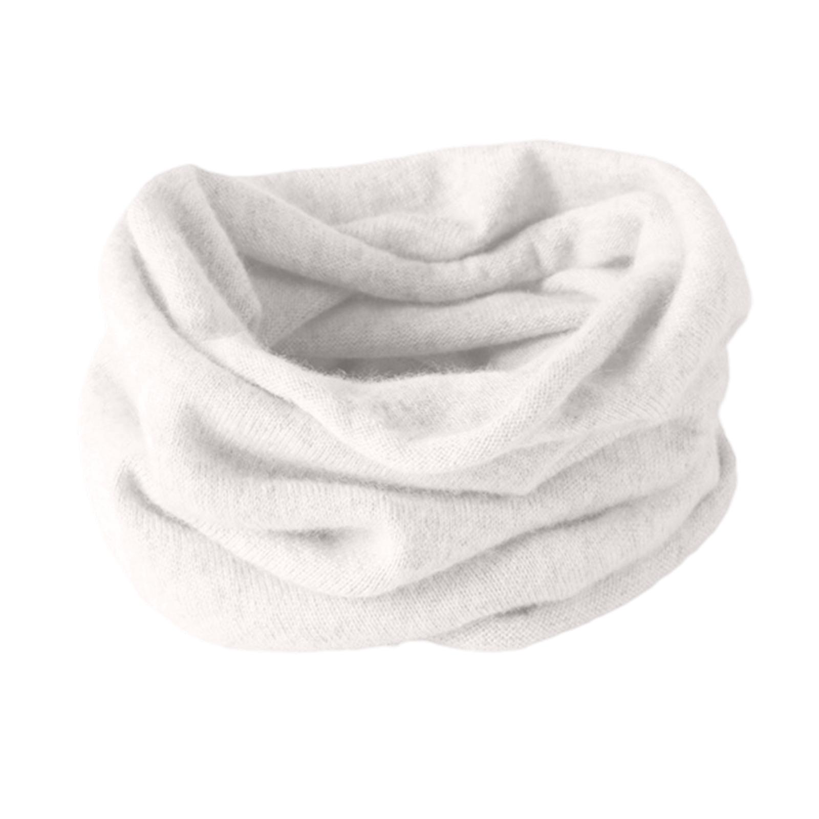 

Женская модная кашемировая толстовка с капюшоном, теплая вязаная манишка для велоспорта, тонкий чехол для шеи One Size белый