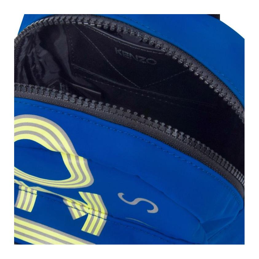 Kenzo Classic Letter Commuter Fashion Design Polyester Nylon Backpack Mini Men Backpack French-Blue F955SF215F38