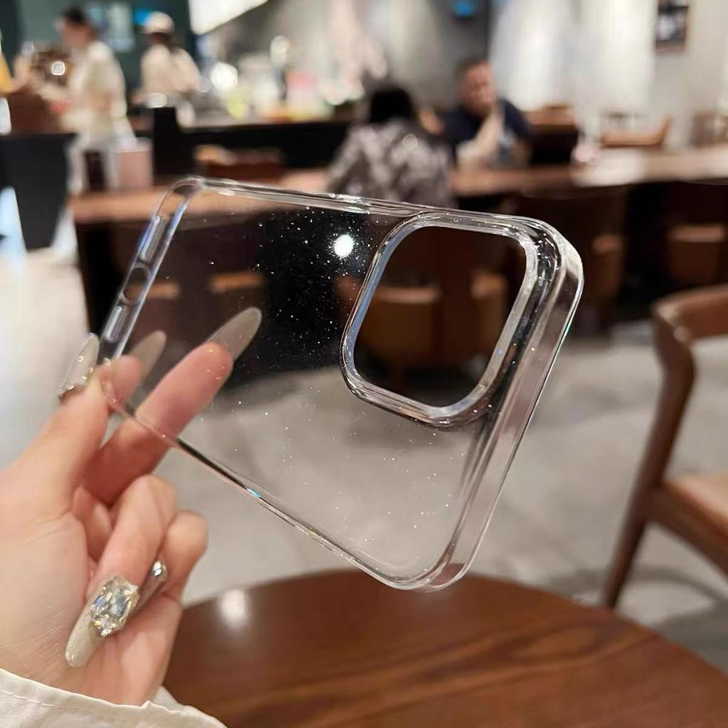 Transparent Glitter Drop-proof Case for iPhone 11-16 & 12-15 Pro Max