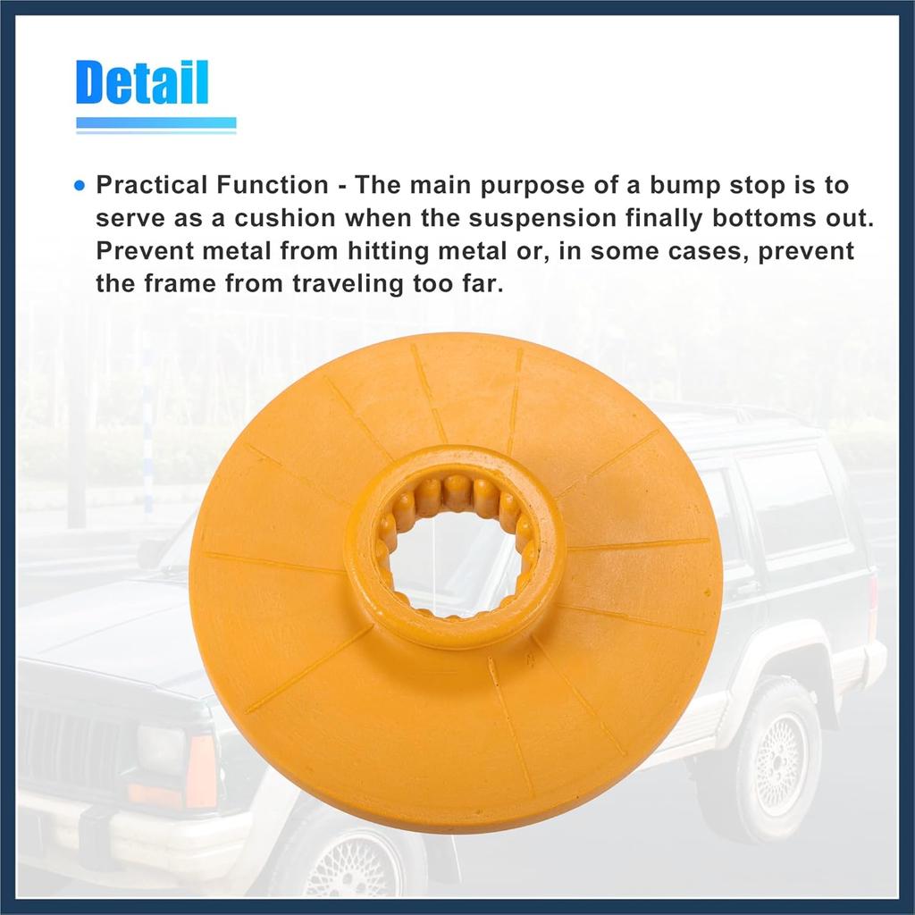 2pcs 5.31 Inch Rear Suspension Bump Stop Strut Bumper Bump Stop for Chevrolet Impala 2014-2020 No.13330714 Rubber Yellow Stylish Design