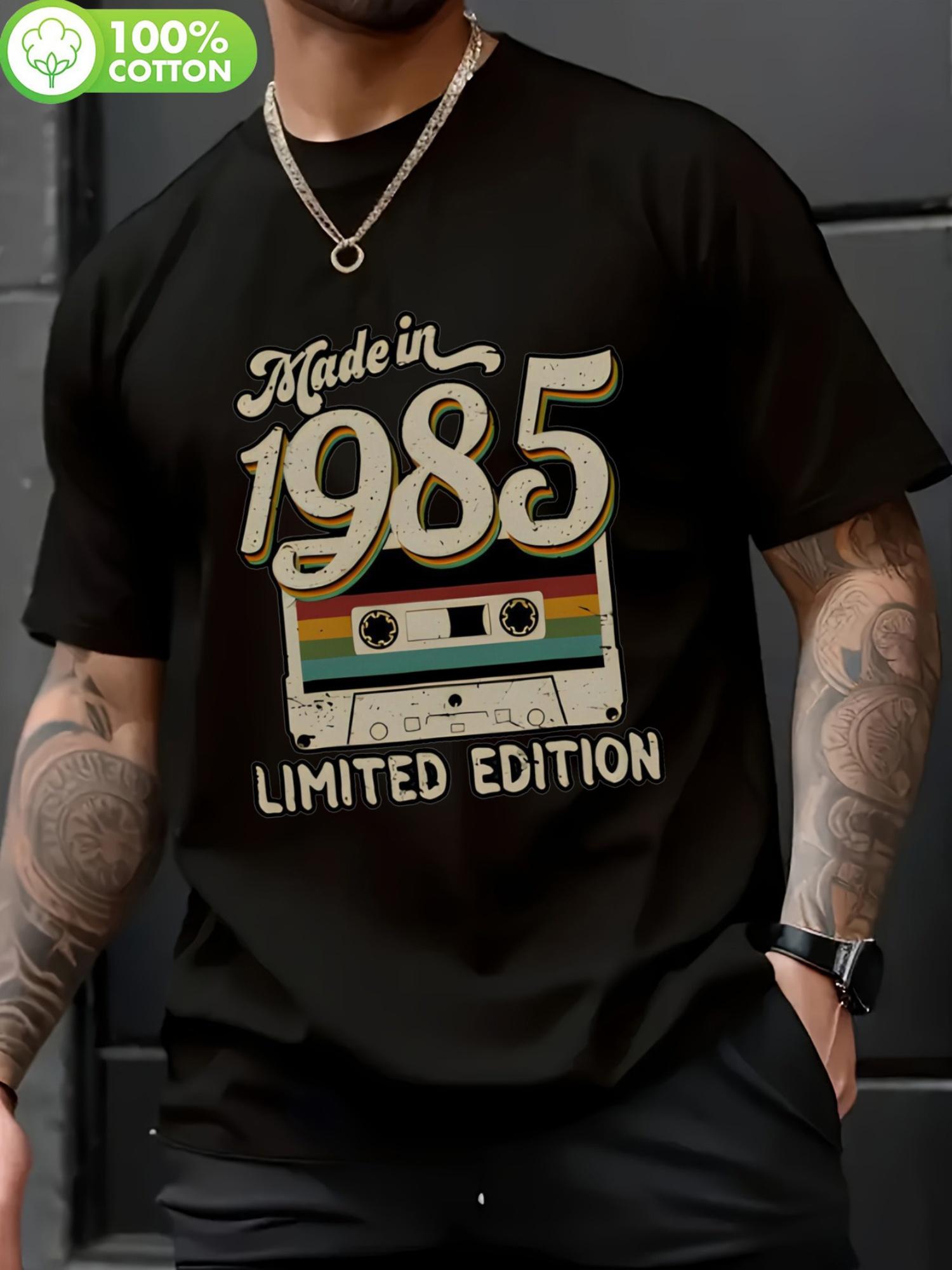 

Vintage 1985 Cassette Graphic T-shirt - Lightweight & Stretchy XXXXL