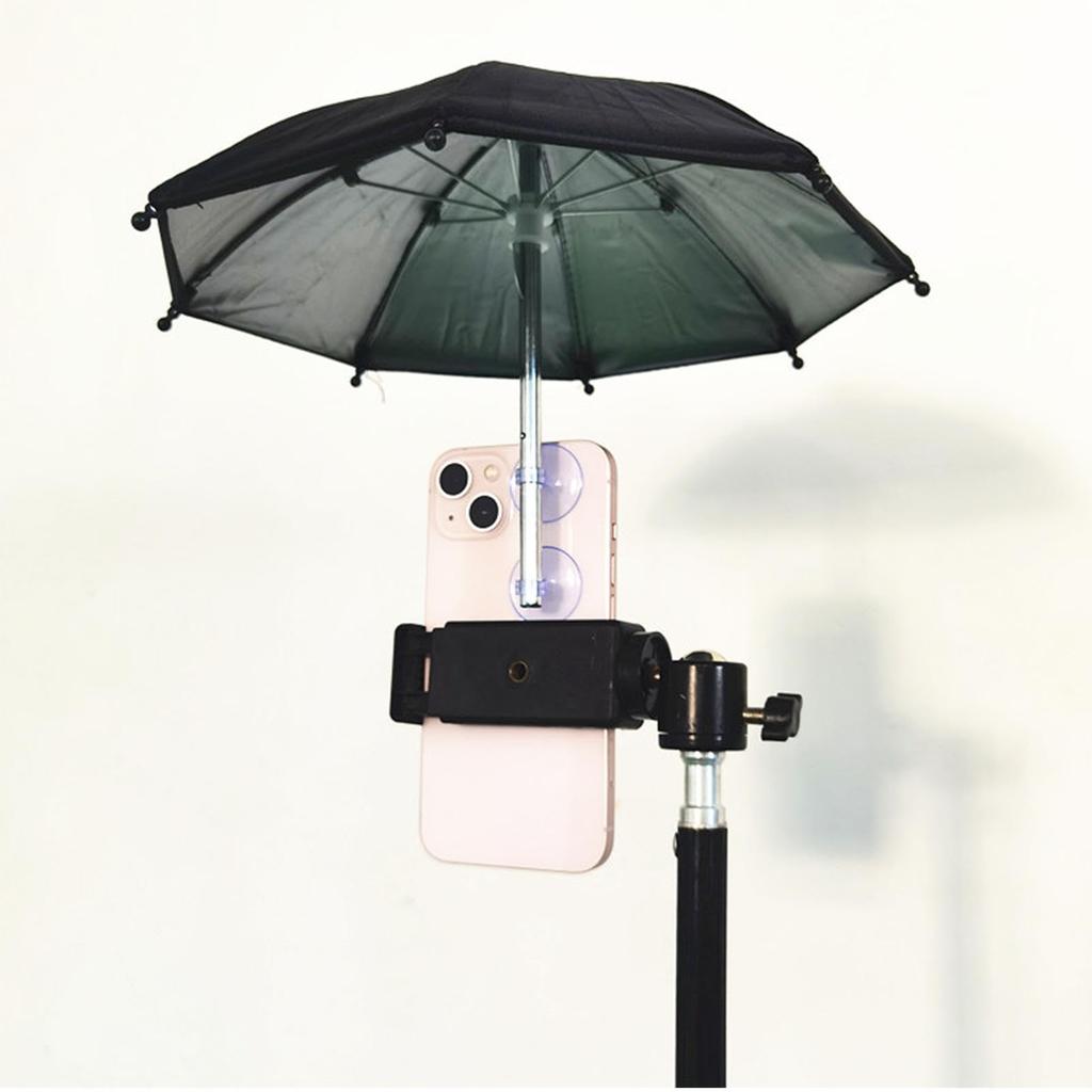 Mini Phone Umbrella with Suction Cup Stand | Multifunctional Adjustable Phone Umbrella, Phone Umbrella,