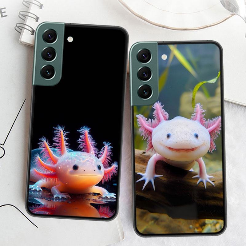 Smiling Salamander Phone Case For Samsung Galaxy S22 S25 Ultra S21 S10 Plus S26 Edge S20 S23 S24 FE Cover Silicone Soft TPU
