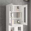 Wall Mounted Cabinet White 69.5 X 34 X 90 Cm