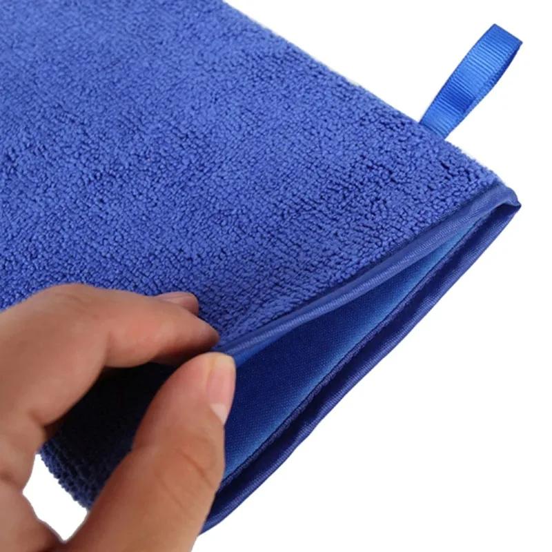 Fine Grade Magic Clay Mitt Car Wash Clay Gloves One Side Clay Bar One Side Microfiber Car Detailing Tool Before Polishing