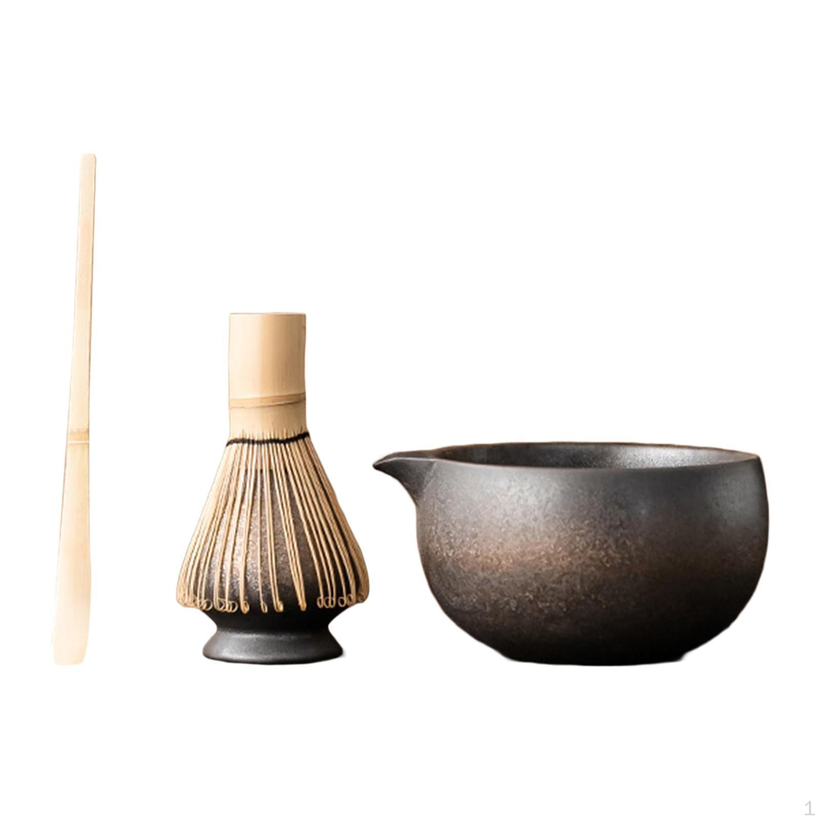 

Японский набор для матча, бамбуковый венчик и держатель, новинка, полный комплект, ручная работа, миска для матча для кухни Style F