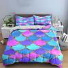 Mermaid Scale Bedding Set Bedding Duvet Cover Set Duvet Cover Pillowcases (1 * Duvet Cover 2 * Pillowcases, Without Duvet Insert)