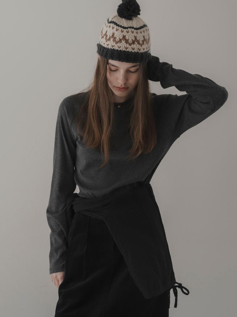 Deomiteun [20Th] Raglan Sleeve T-Shirt (Charcoal)