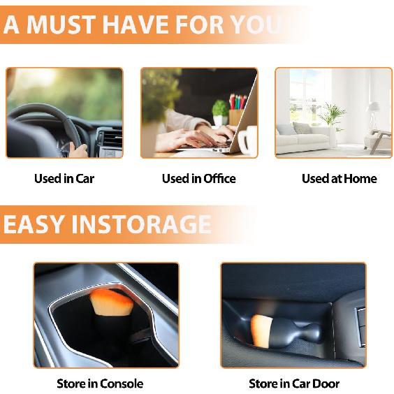 Car Interior Detailing Brush Soft Bristle Detail Brushes,Dash Duster Cleaning Brush,Car Accessories for Women/Men,Interior Cleaning Tool for