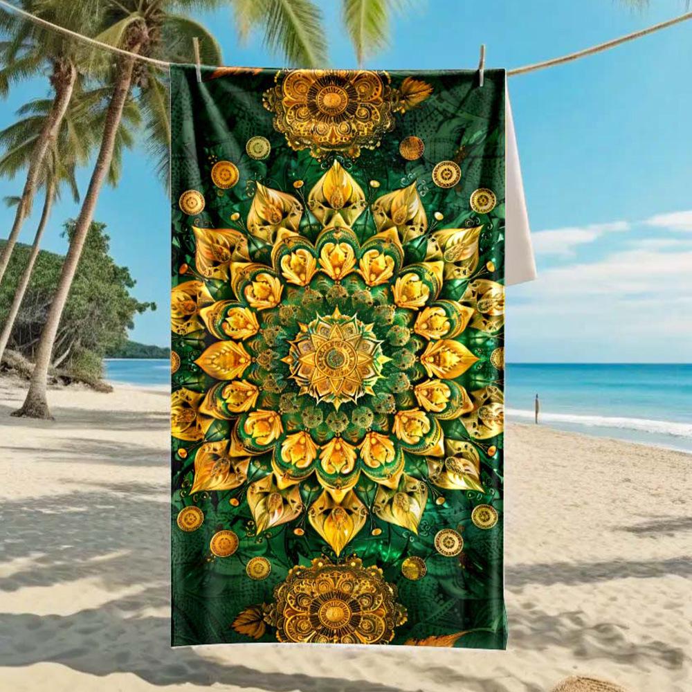 2026 Mermaid Tail Beach Towel Printed Towel Seaside Vacation Absorbent Beach Towel