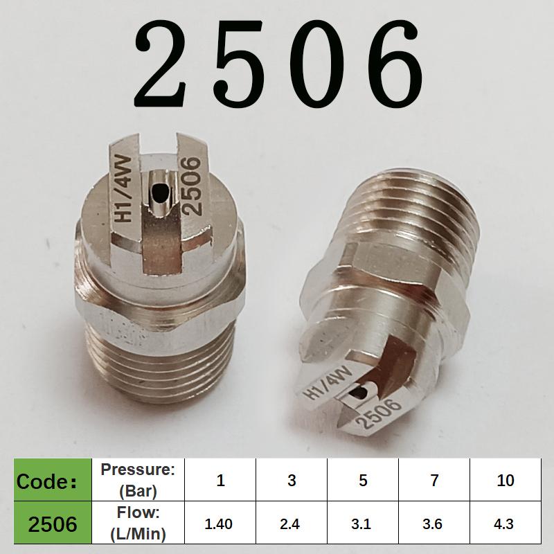 

1/4 -BSPT Угол распыления 25/45 градусов Плоская веерная форсунка Vee Jet для распыления воды Очистка и удаление пыли 2506