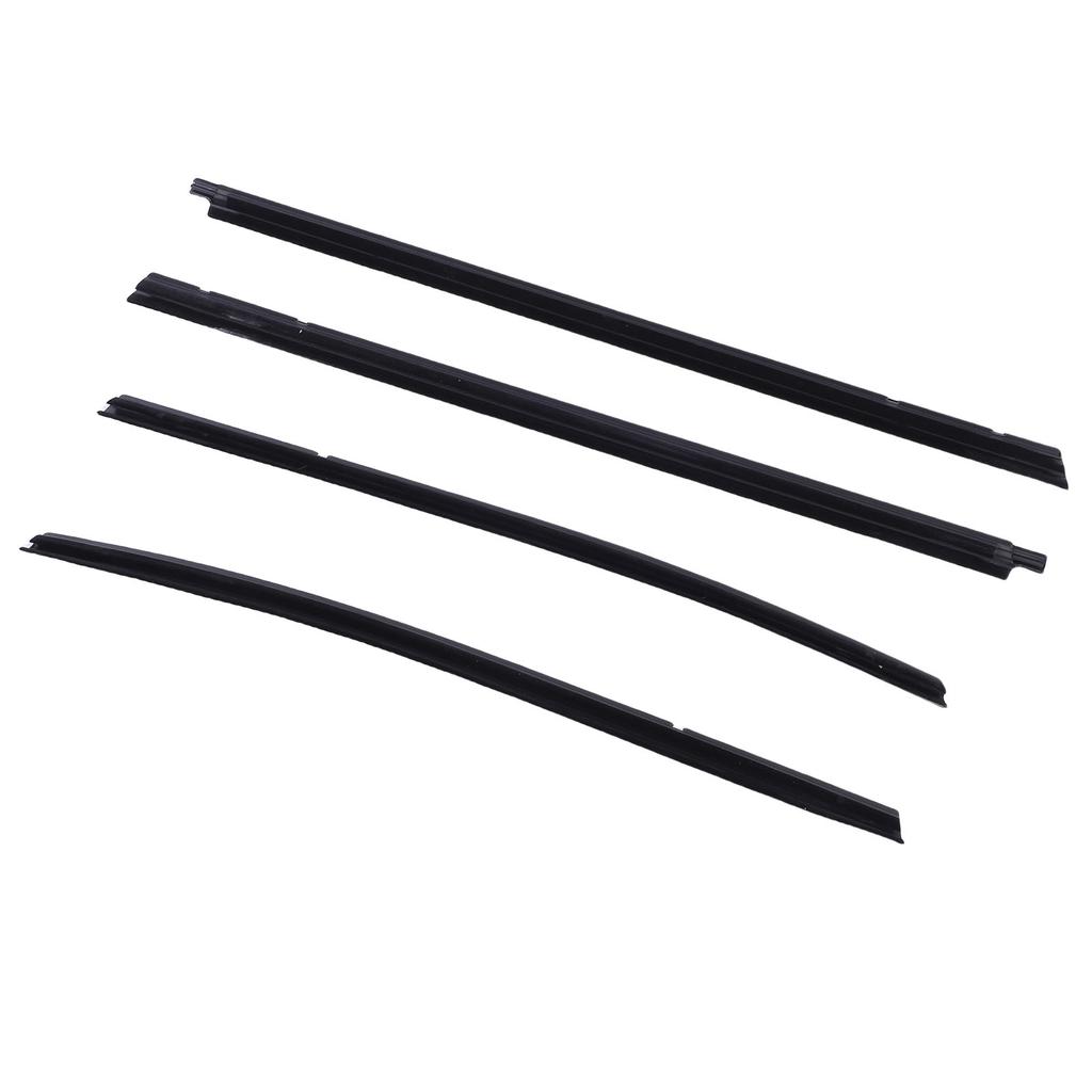4Pcs Car Window Seal Strip Set Replacement for Tacoma Double Cab 2005 2015 68161 04050 Rubber Weather Proof Supplies
