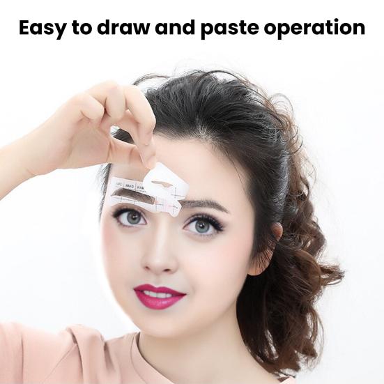 1 Set Eyebrow Stencil Sticker Disposable Brow Shaper Drawing Guide Tools DIY Women Beginner Eyebrow Shaping Template