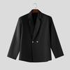 INCERUN Men Lapel Neck Long Sleeve One Buttons Casual Loose Thin Blazer Coats