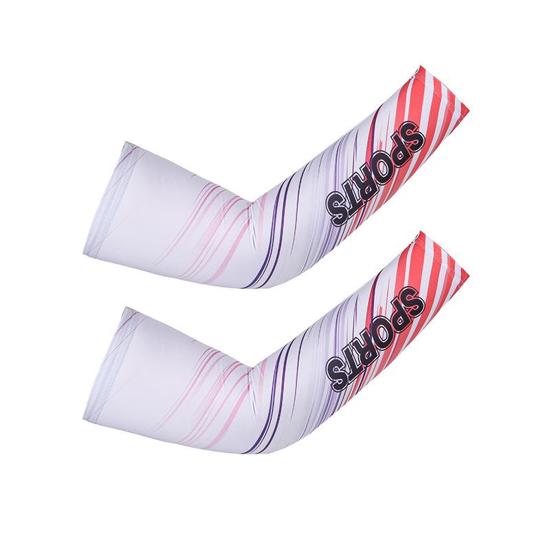 Sport Style Sun Protection Breathable Cycling Arm Warmers for Men and Women - Thin Ice Silk Sleeves